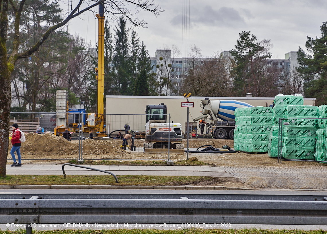 24.02.2023 -  Baustelle Haus für Kinder in Neupelach Quiddestraße 3